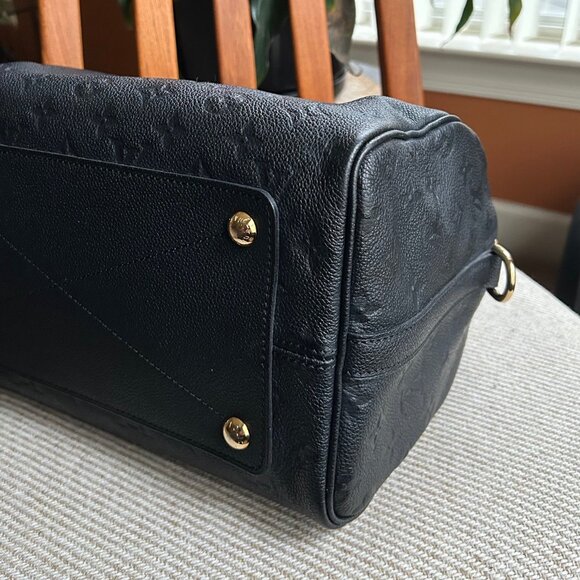 LOUIS VUITTON Empreinte Speedy Bandouliere 30 Black - Picture 7 of 16